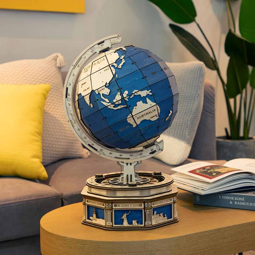 3D Globe Wooden Puzzle - vistoys