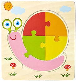 Baby Toys Wooden 3D Jigsaw Puzzle Cartoon Animal Traffic Tangram Jigsaw Puzzles Early Learning Educational Toys For Children