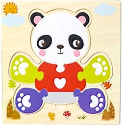 Baby Toys Wooden 3D Jigsaw Puzzle Cartoon Animal Traffic Tangram Jigsaw Puzzles Early Learning Educational Toys For Children