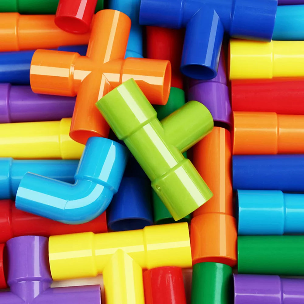 DIY Montessori Water Pipe Building Blocks - vistoys 