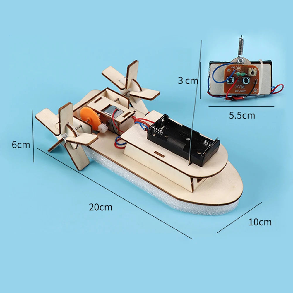 DIY Science Toys Children Educational STEM Projects Kits 3D Assemble Car Boat Model Wood Puzzle Toy Scientific Experiment Kit