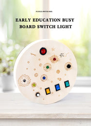 Montessori Busy Board Circuit LED Light Socket ON/OFF Baby Early Hand Fine Cognitive Education Teaching Aids Toy Gifts Busyboard