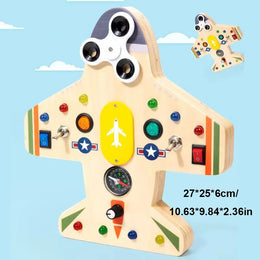 Montessori Busy Board Circuit LED Light Socket ON/OFF Baby Early Hand Fine Cognitive Education Teaching Aids Toy Gifts Busyboard