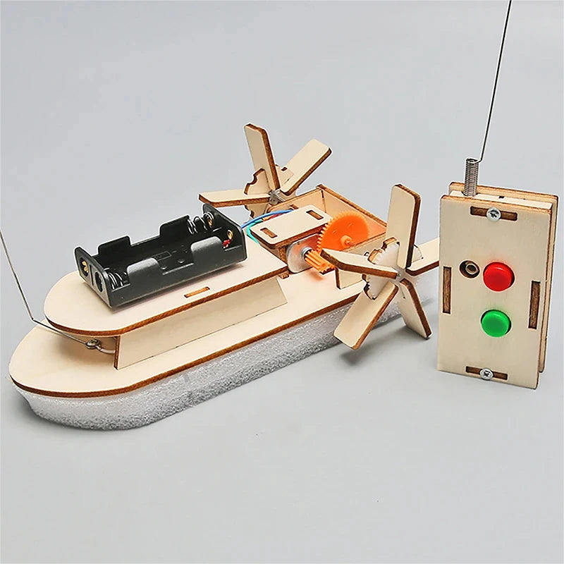 DIY Science Toys Children Educational STEM Projects Kits 3D Assemble Car Boat Model Wood Puzzle Toy Scientific Experiment Kit