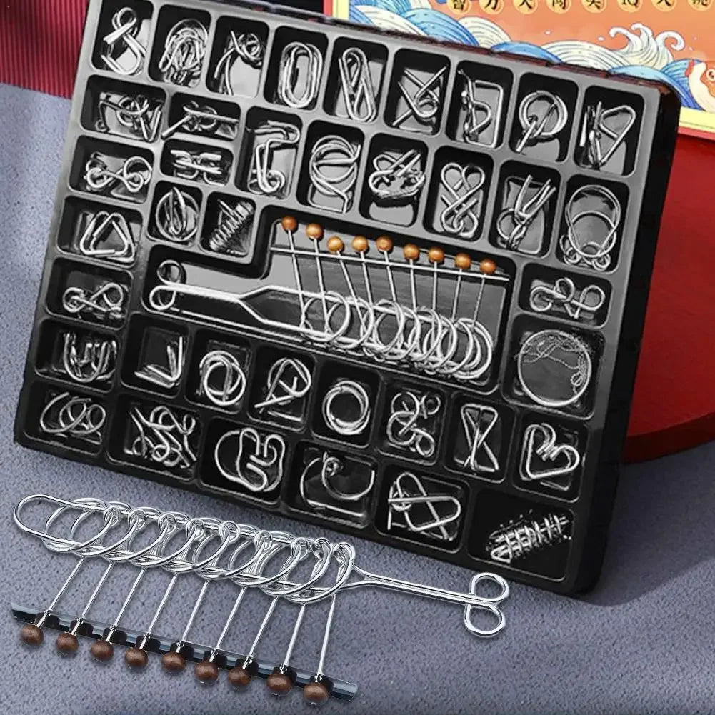 3d Metal Puzzle Mind Brain Toy Disentanglemen Iron Link Unlock Interlock Luban Lock Educational Intellectual Toys