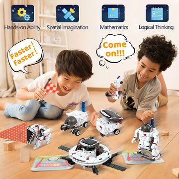 STEM Solar Robot Educational Toys Technology Science Kits Learning Development Scientific Fantasy Toy for Kids Children Boys