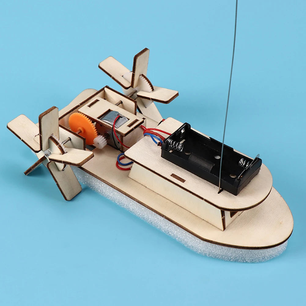 DIY Science Toys Children Educational STEM Projects Kits 3D Assemble Car Boat Model Wood Puzzle Toy Scientific Experiment Kit