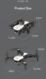 S2S Mini Drone 4k 8K HD Camera Obstacle Avoidance Aerial Photography Brushless Motor Foldable Rc Quadcopter Kid Toy