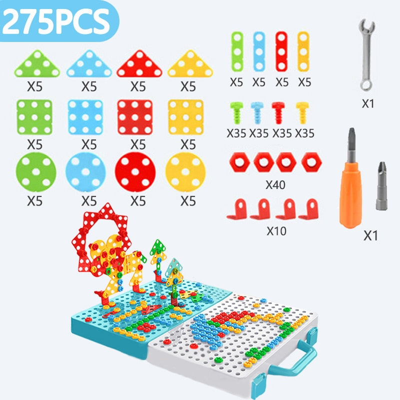 Kids Drill Screw Nut Puzzles - vistoys 