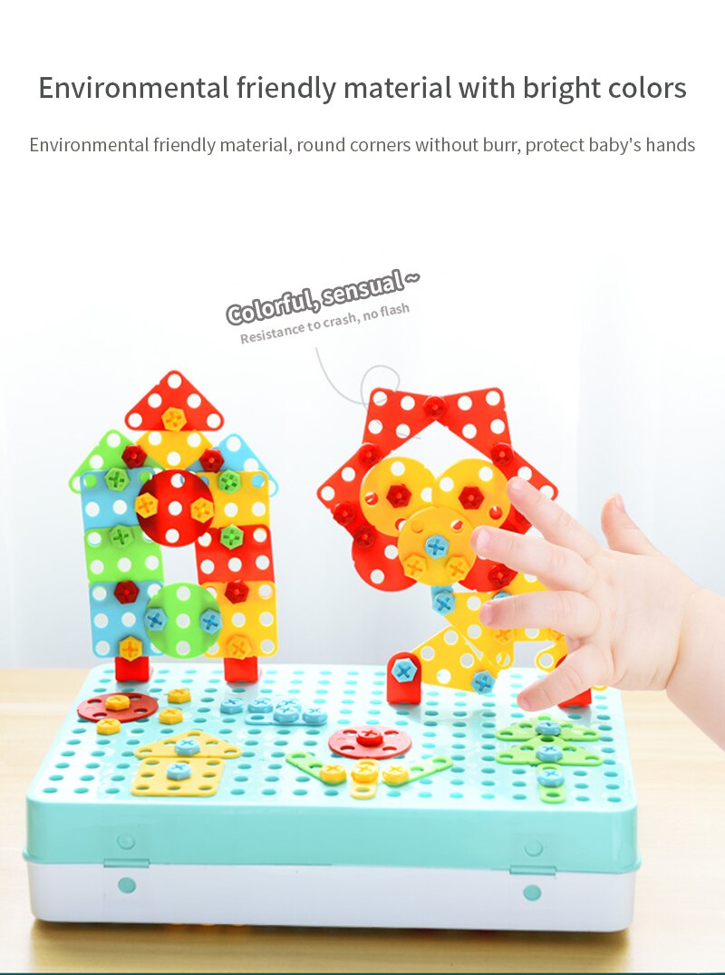 Puzzles pour enfants avec vis et écrous 