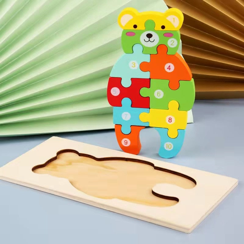 Wooden Toddler Puzzles - vistoys 